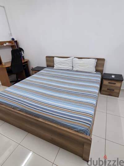 Premium 5-Piece King Bedroom Set - Modern Wood & Marble Finish