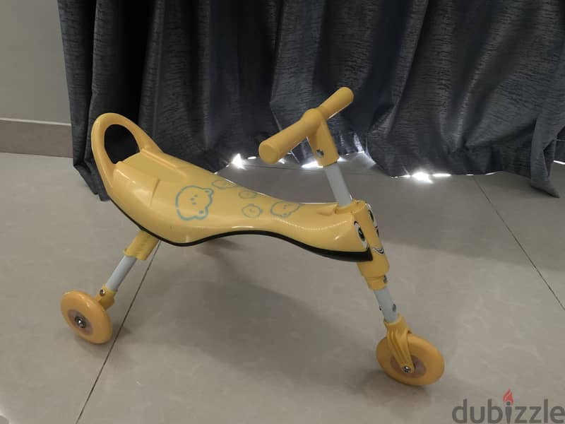 Foldable tri-cycle bike with LED Wheels- Safe, Potable and Fun ride! 1