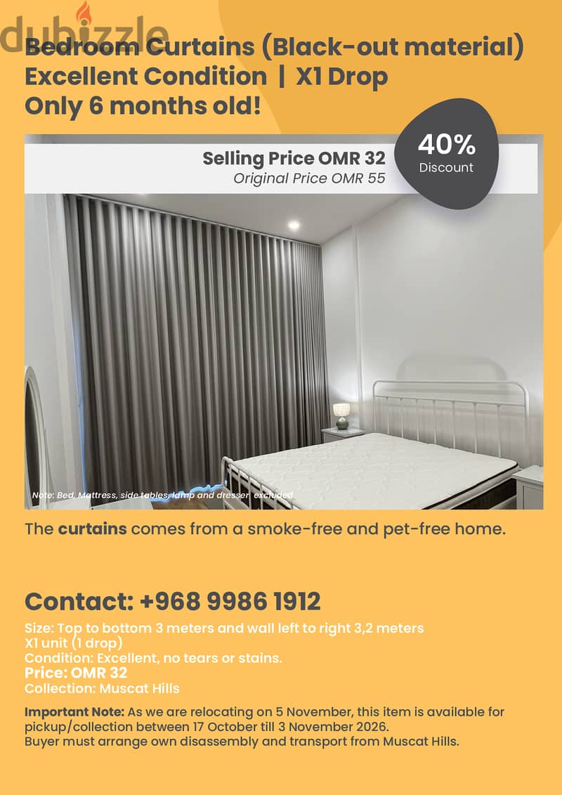 Relocation Sale - 40% discounted prices - Muscat Hills 4