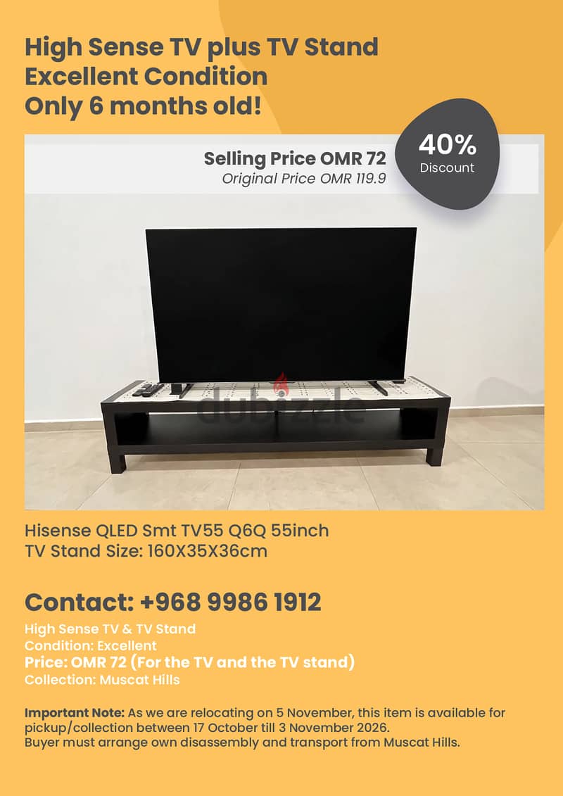 Relocation Sale - 40% discounted prices - Muscat Hills 6