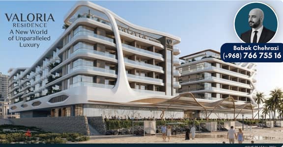 2BR Apartment | First Line Azaiba Beachfront | Side Sea View | 145,000 OMR