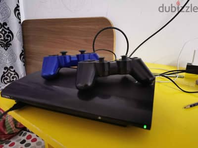 بلاستيشن 3 مهكرة PS3 Super Slim 500GB Jailbroken + 23 Games + 2 Controllers