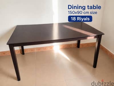 dining table without chairs