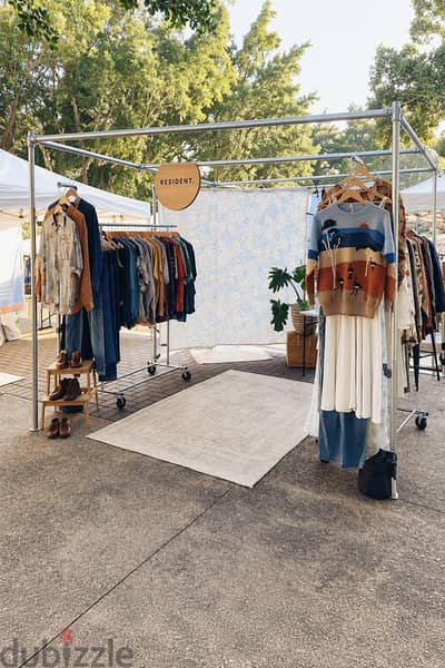 Exhibition Clothing Stall Setup