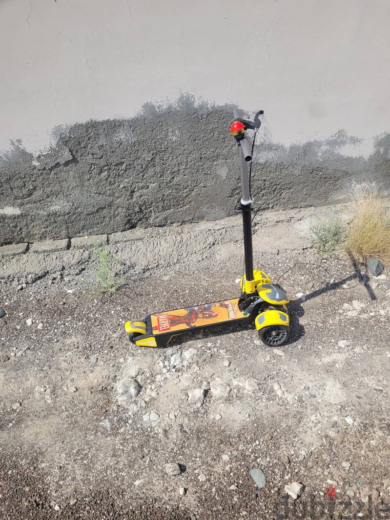 For Sale: Marvel Kids' Scooter, Yellow & Black 1