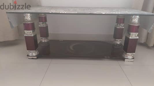 glass table and carpet