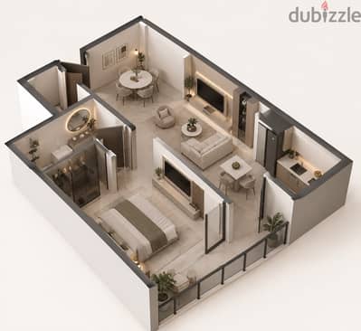 شقة للبيع بالعذيبة موقع قريب من البحر و الشارع العام والمطار(اخر شقة) Flat for sale in Azaiba
