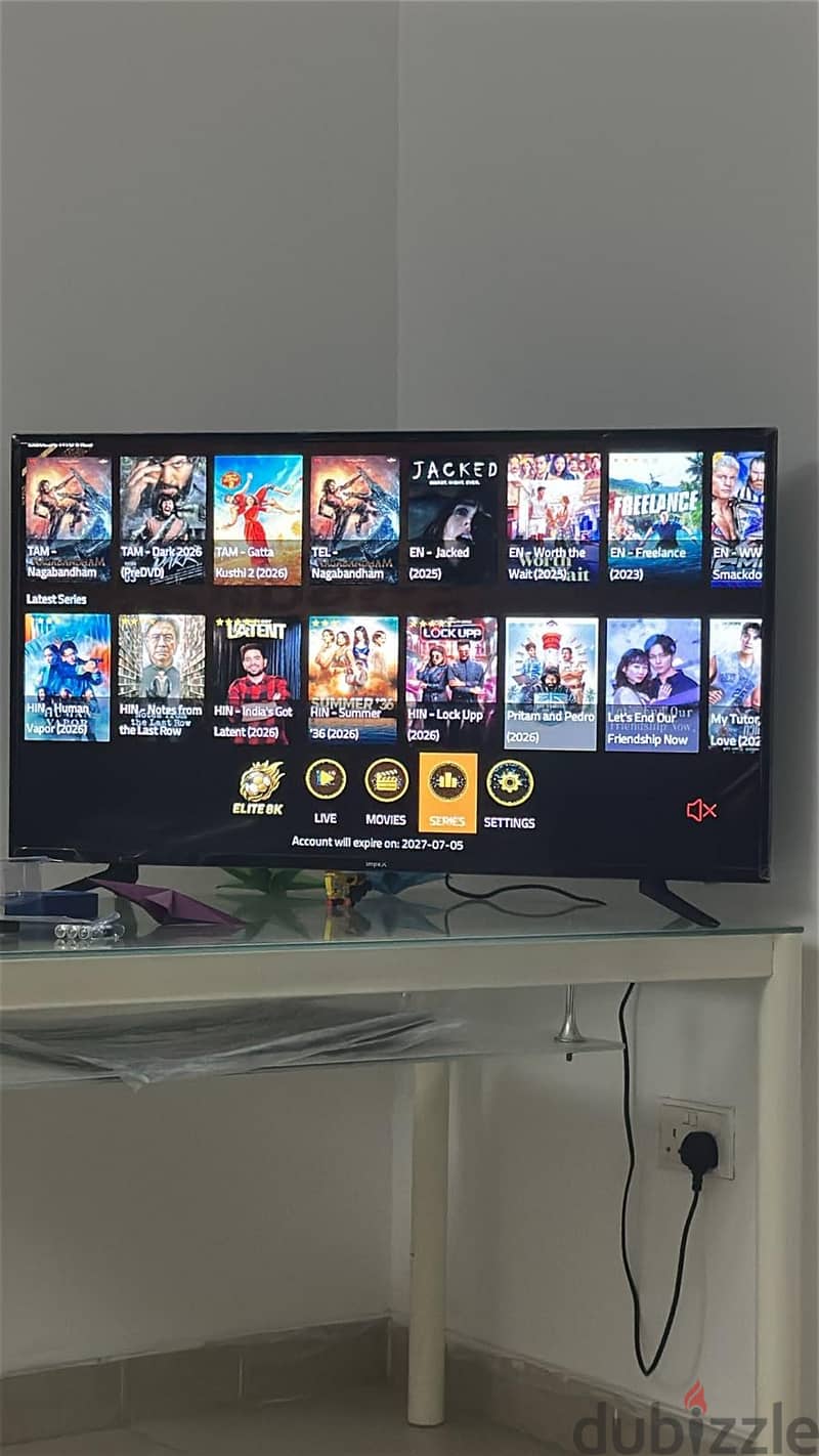 Tv receiver available with one year channels 8