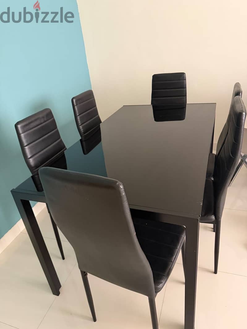 Dining Table with 6 Chairs for Sale – Bausher, Muscat 1