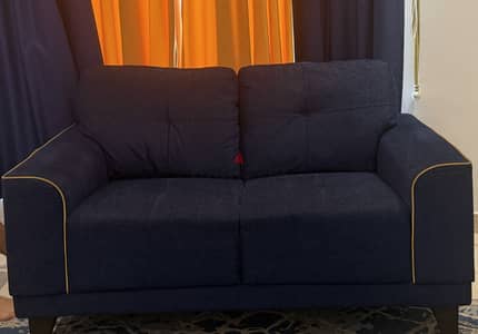Navy blue sofa set 3+2