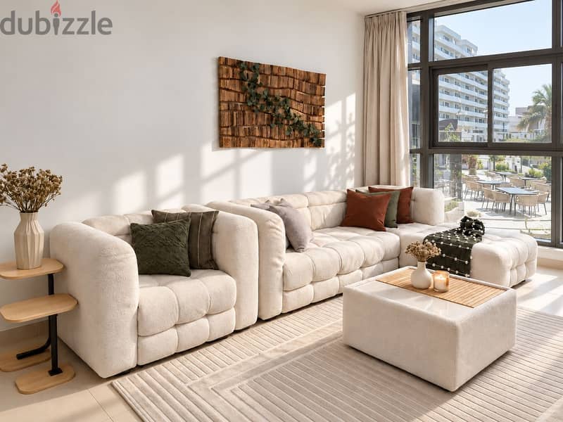 High-End Fully Furnished 2-Bedroom Apartment | The Links, Muscat Hills 1