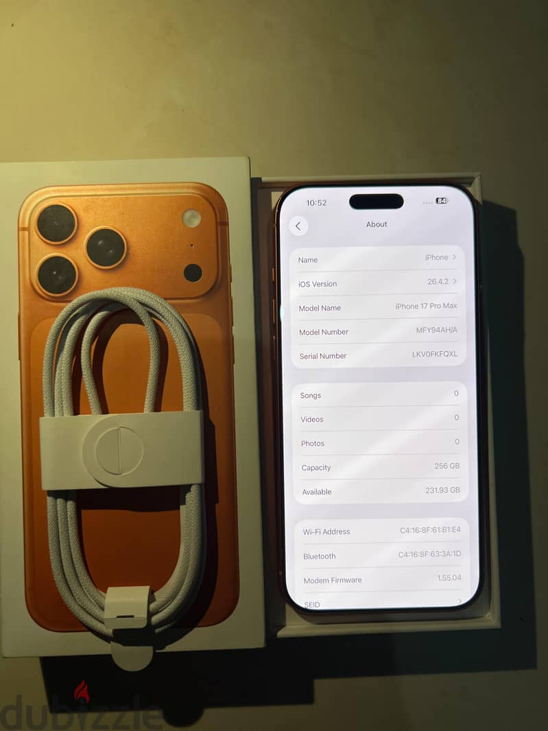 iPhone 17 Pro Max- 100% Battery - 5 month warranty - Arabic version 3