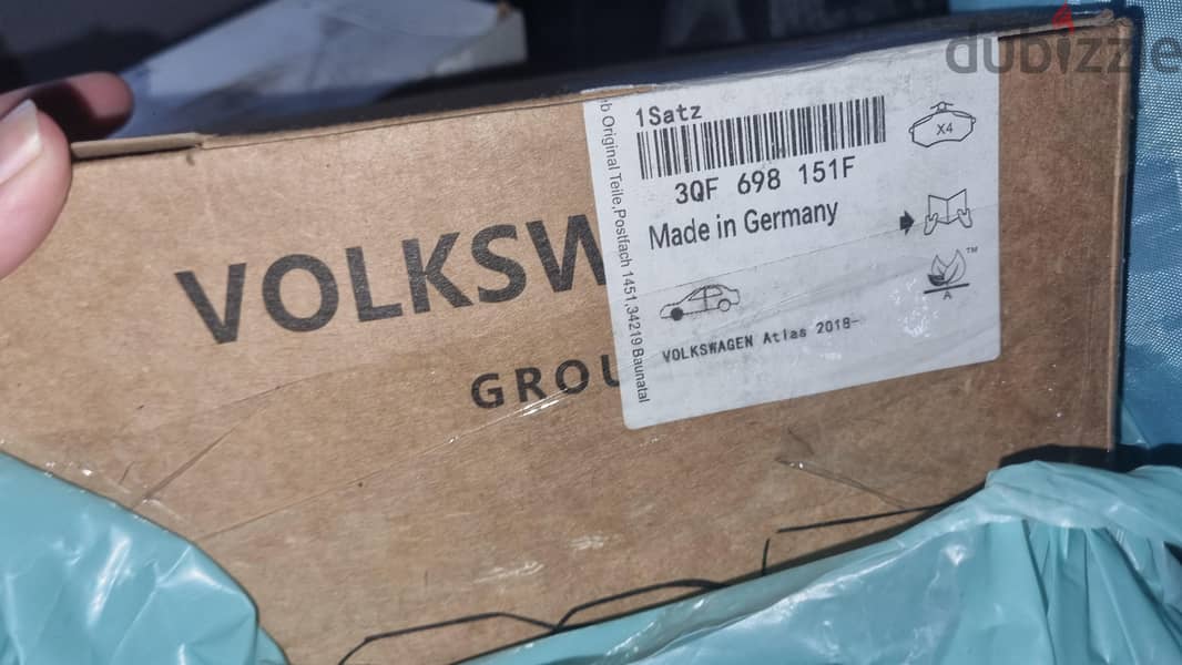 VW back & front original brake pads 2