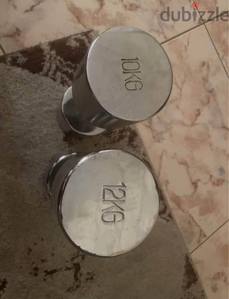 Chrome dumbbells 1