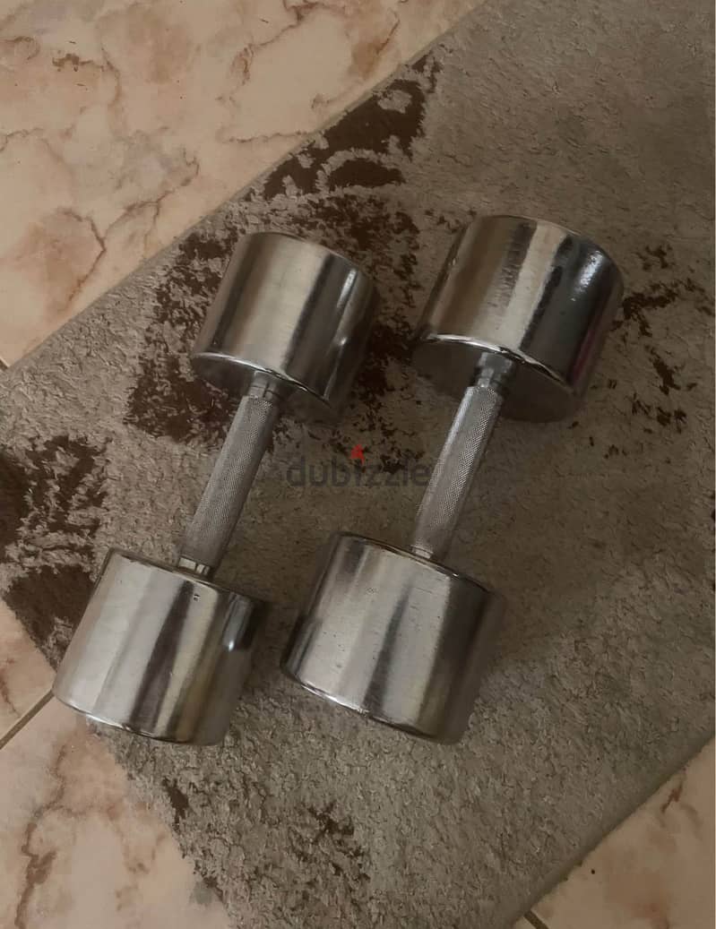 Chrome dumbbells 2