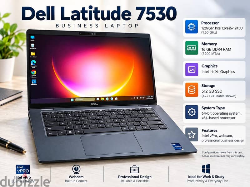 Dell Latitude 7530 - Core i5 12th Gen - 512 SSD - 95% Battery Health 2
