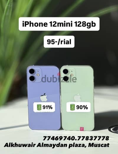 IPhone 12 mini 128GB battery 90% excellent condition good price also