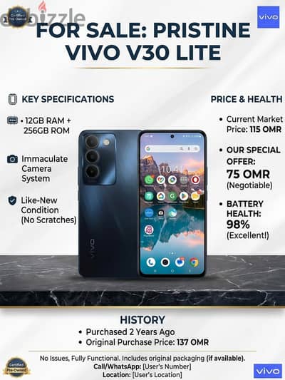 Vivo v30 lite 5g