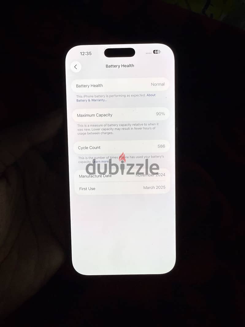 iPhone 16 Pro Max- Arabic -90% Batery- Not open waterproof 1