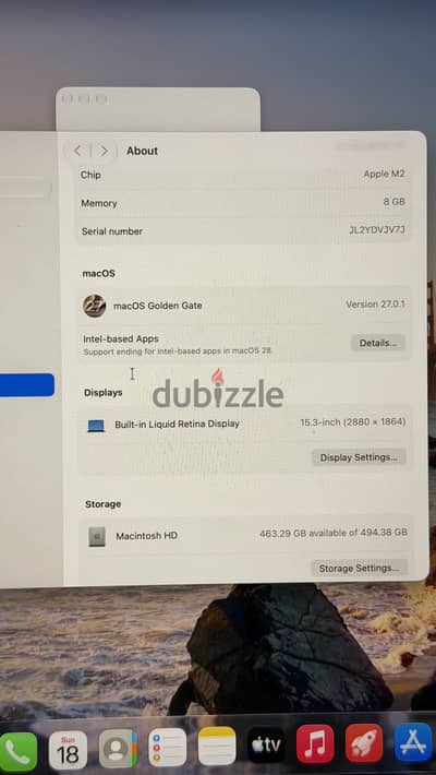 MacBook Air 15 inch M2 512GB