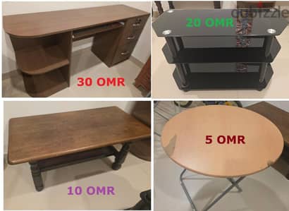 Furniture items for urgent sale