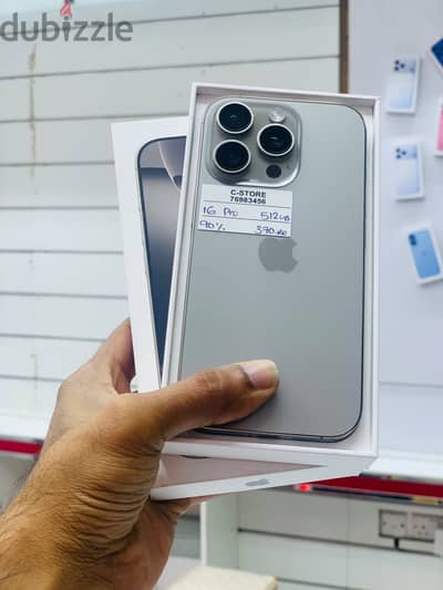 Apple - iPhone 16 Pro -512 GB - Perfect device available ايفون