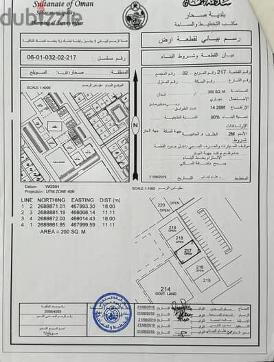 For Sale | Residential-Commercial Plot in Muwailih, Sohar