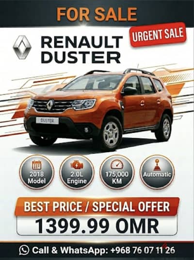 Renault Duster 2018 Best price in oman