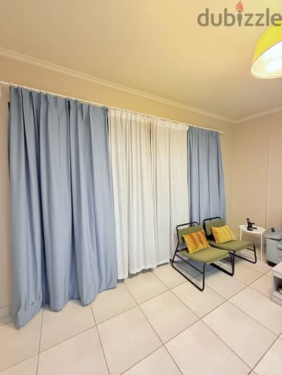 IKEA Curtains and Curtain rod