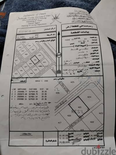 ارض في ولايه الحمراء وادي غول