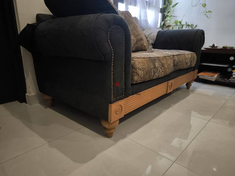 Elegant 2-Piece Sofa Set (3-Seater + 2-Seater Loveseat) - good condition 3