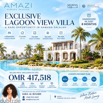 Luxury 1BR Chalet | Sky Park – Al Mouj Muscat | 144 SQM Private Outdoor Area | No VAT 