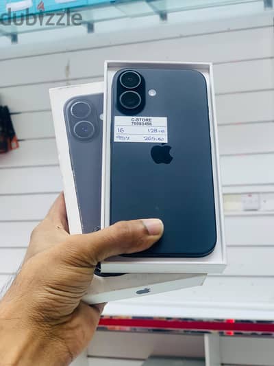 Apple - iPhone 16 -128 GB - Box piece - Nice device available ايفون