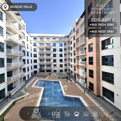 MUSCAT HILLS | FULLY FURNISHED 1 BHK APARTMENT AVAILABLE FOR RENT