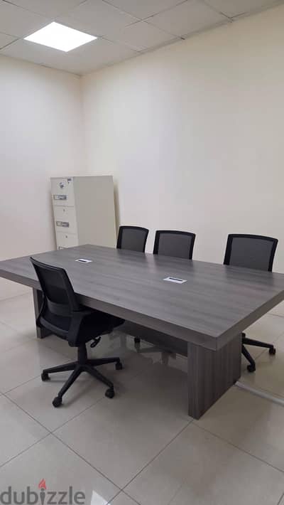 Office meeting table with out chair.