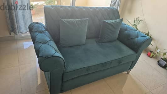 One year old Sofa set and cot for sale