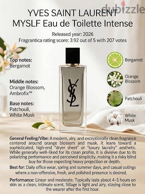 YSL Myself Intense Eau de Toilette (60 ml) – 100% Original & Brand New 8