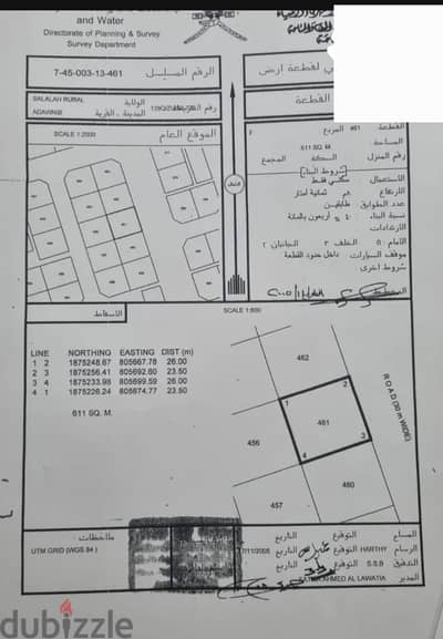 ارض في عدونب مربع و