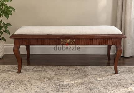 Wooden bench with Cushion