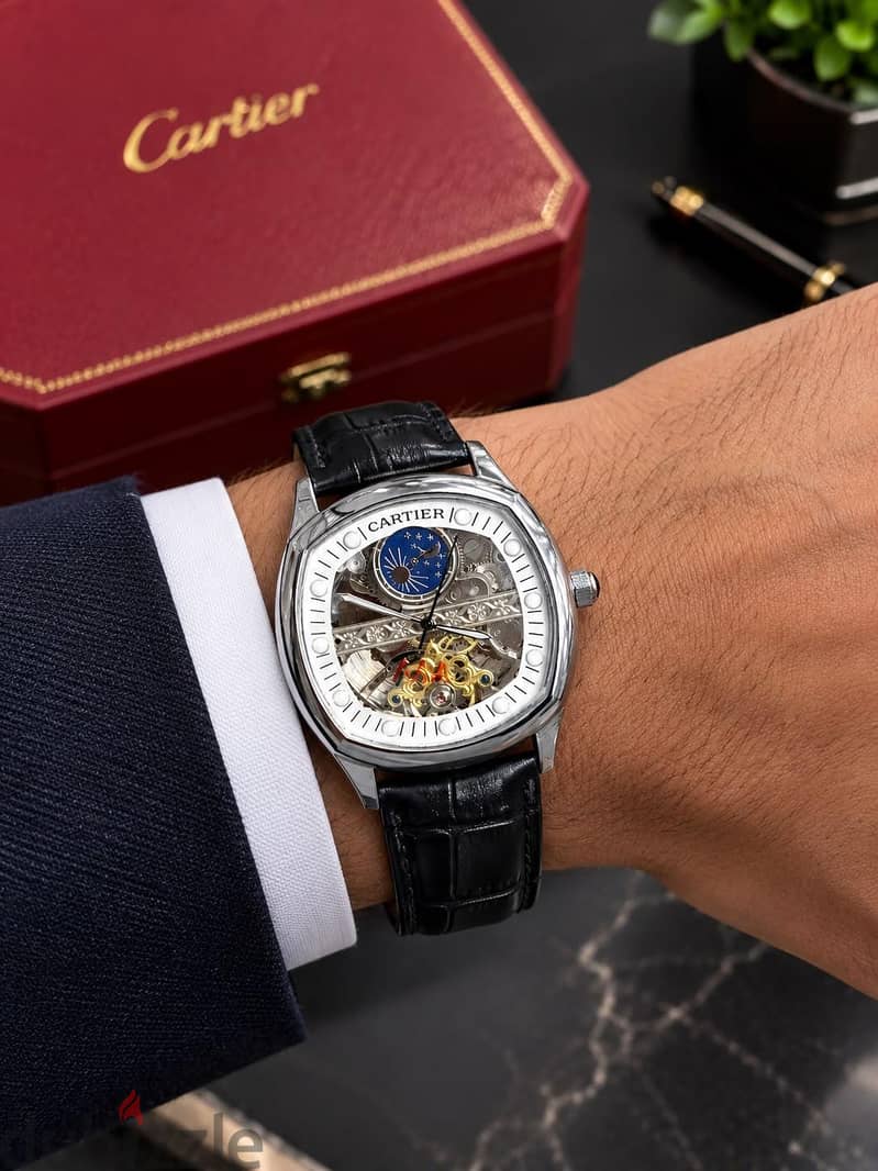 Cartier First Copy Leather Automatic Watches 2