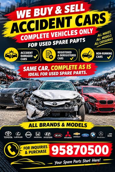 ACCIDENT CARS FOR SALE