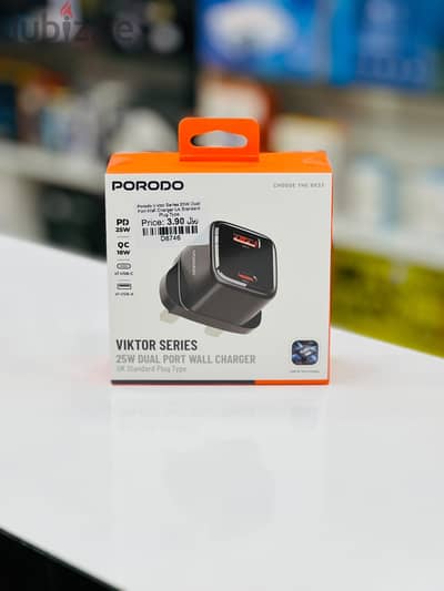 Brand New Porodo Viktor 25W Wall Charger in Oman | Fast Charging
