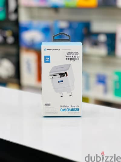 Brand New Powerology Retractable GaN Charger in Oman | Rapid-power | Call: 94777095