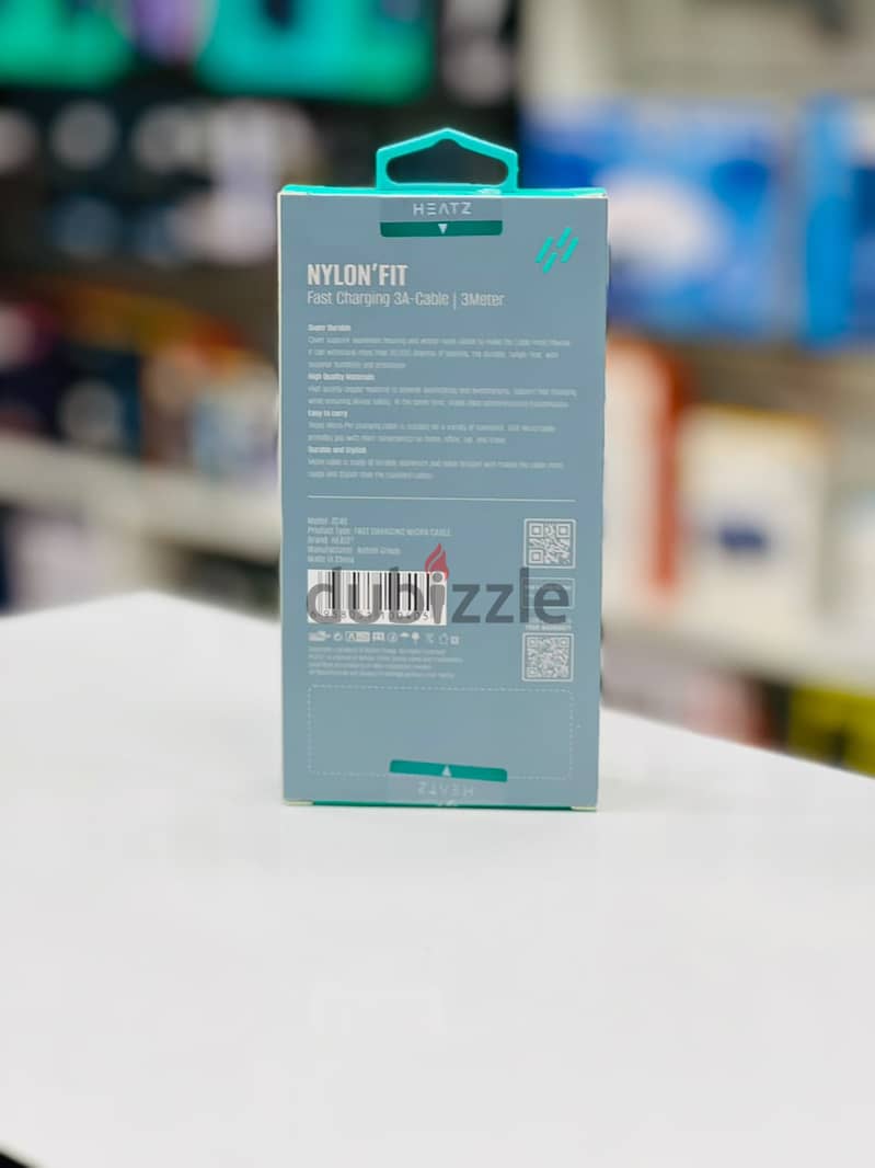 Brand New Heatz Nylon'Fit Micro USB Cable in Oman | Durable | Call: 94777095 1