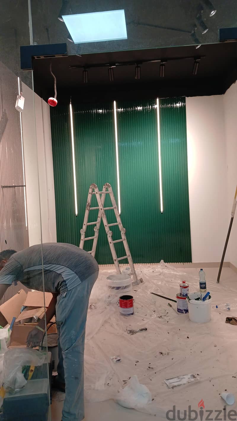 all type glass partition gypsum partition decor and carpenter work 3