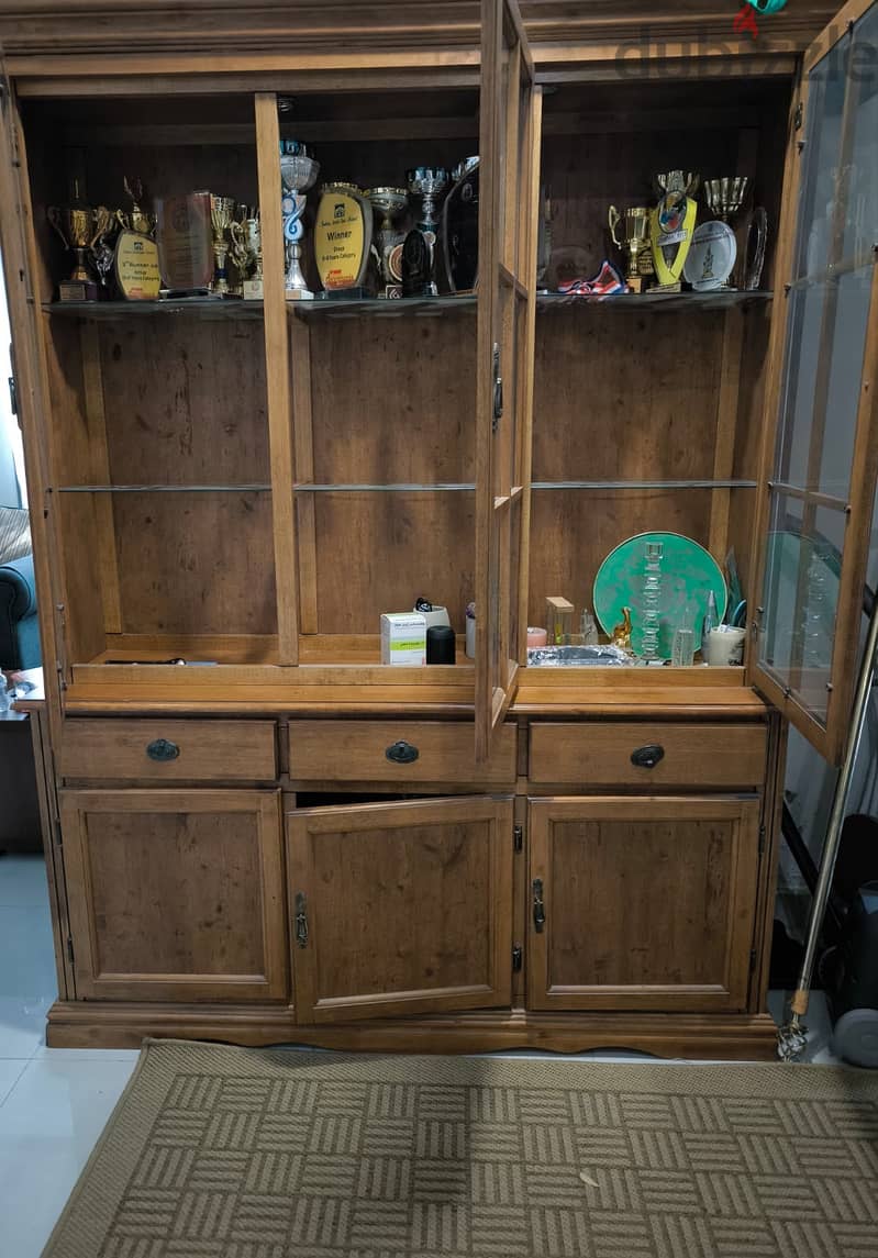 Wood Dining Hutch / Display Cabinet 3