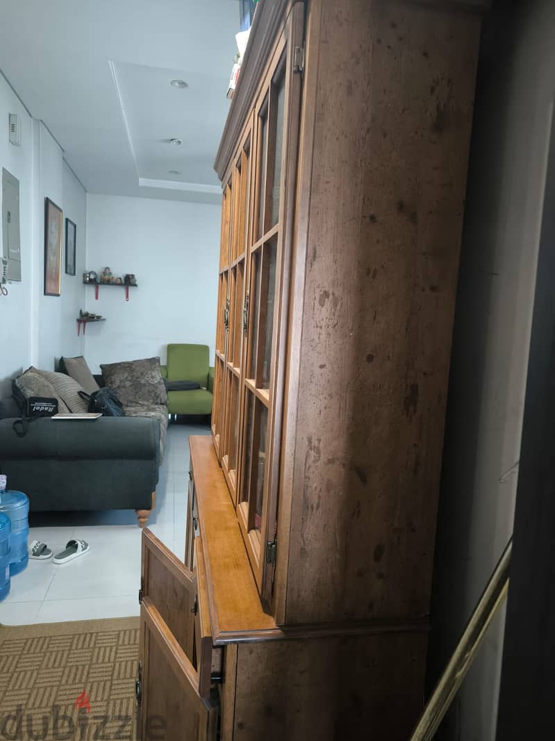 Wood Dining Hutch / Display Cabinet 6