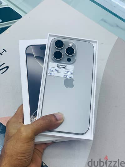 Apple - iPhone 16 Pro-512 GB - Box piece- Absolutely Fine ايفون