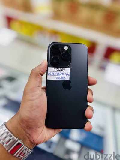 iPhone 14 Pro 256Gb 91% Battery Attractive black color Exceptional.