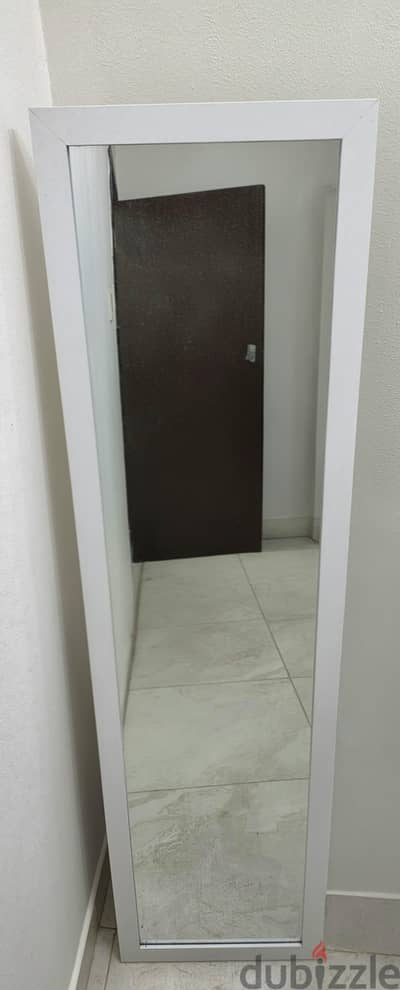 Modern White Full-Length Mirror / Dressing Mirror